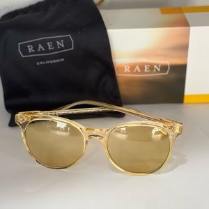NEW IN BOX RAEN CHAMPAGNE CRYSTAL / LIGHT YELLOW SUNGLASSES